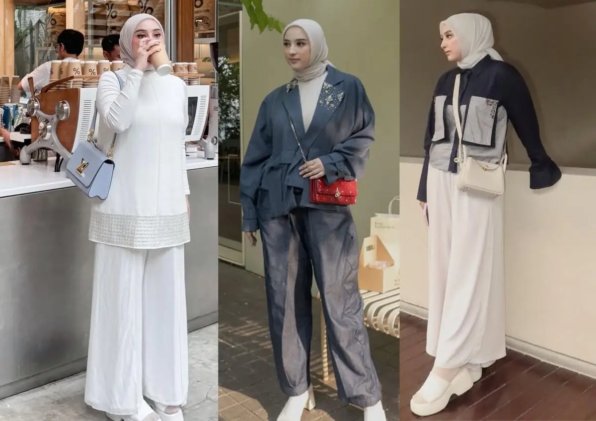8 Inspirasi OOTD Clean Outfit ala Dinan Fajrina, Elegan nan Stylish!